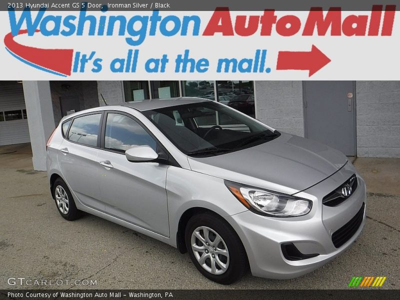 Ironman Silver / Black 2013 Hyundai Accent GS 5 Door