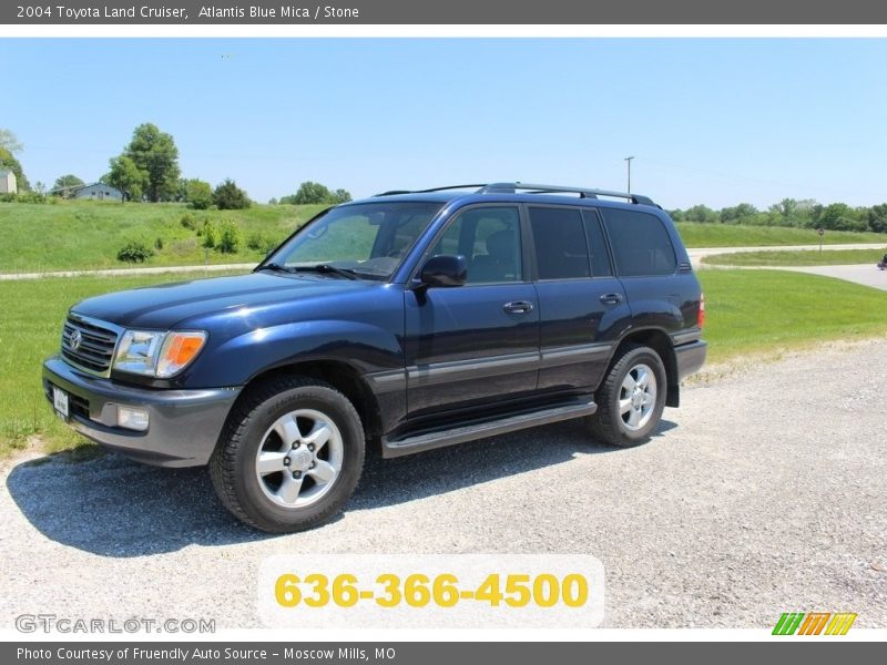 Atlantis Blue Mica / Stone 2004 Toyota Land Cruiser