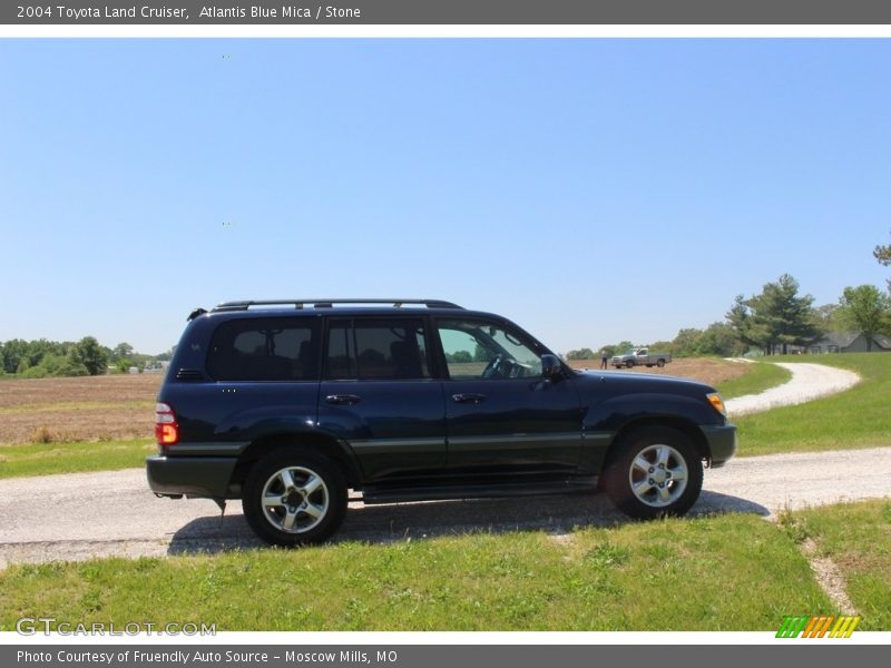Atlantis Blue Mica / Stone 2004 Toyota Land Cruiser