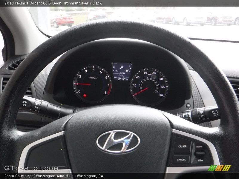 Ironman Silver / Black 2013 Hyundai Accent GS 5 Door