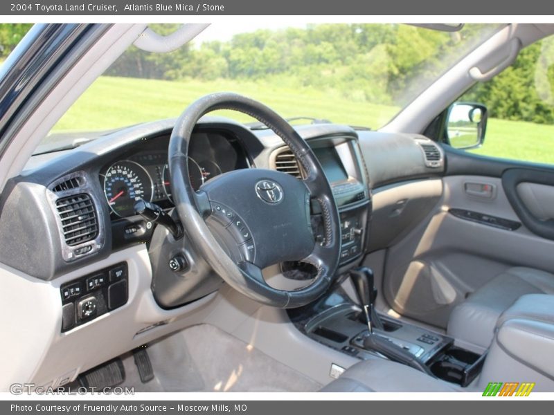 Atlantis Blue Mica / Stone 2004 Toyota Land Cruiser