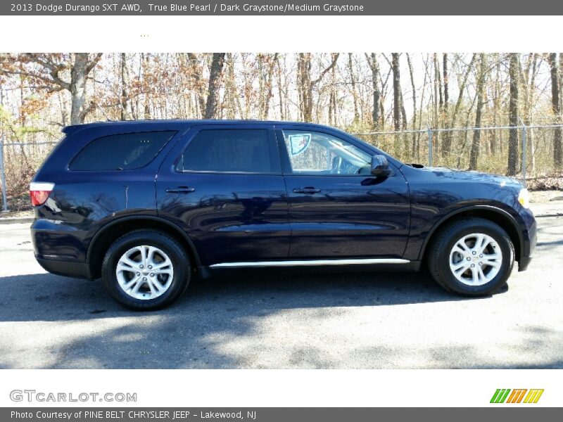 True Blue Pearl / Dark Graystone/Medium Graystone 2013 Dodge Durango SXT AWD
