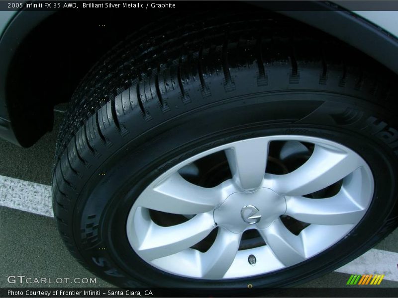 Brilliant Silver Metallic / Graphite 2005 Infiniti FX 35 AWD
