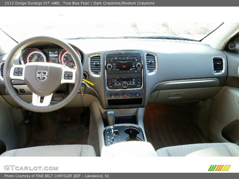 True Blue Pearl / Dark Graystone/Medium Graystone 2013 Dodge Durango SXT AWD