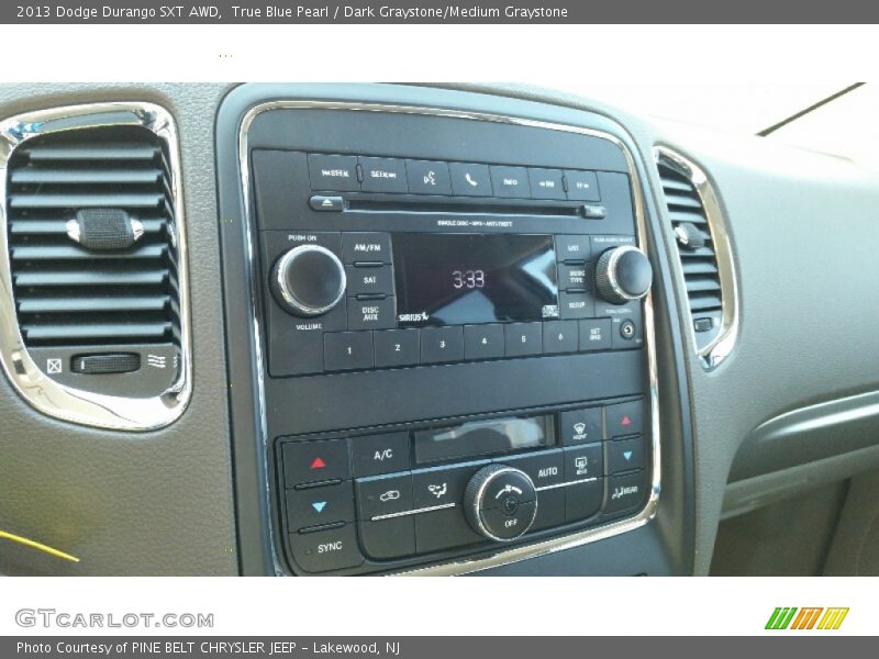 True Blue Pearl / Dark Graystone/Medium Graystone 2013 Dodge Durango SXT AWD
