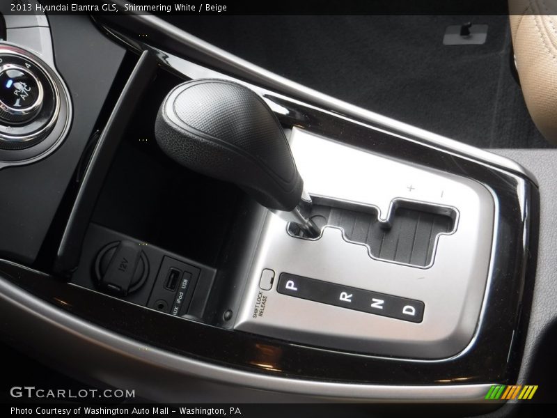 Shimmering White / Beige 2013 Hyundai Elantra GLS