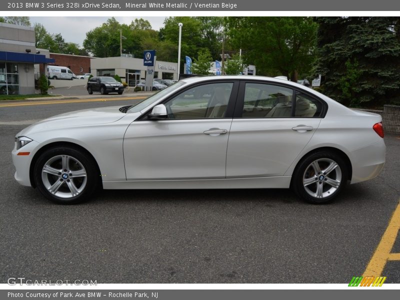 Mineral White Metallic / Venetian Beige 2013 BMW 3 Series 328i xDrive Sedan