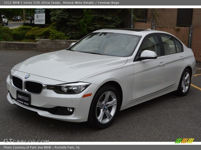 Mineral White Metallic / Venetian Beige 2013 BMW 3 Series 328i xDrive Sedan