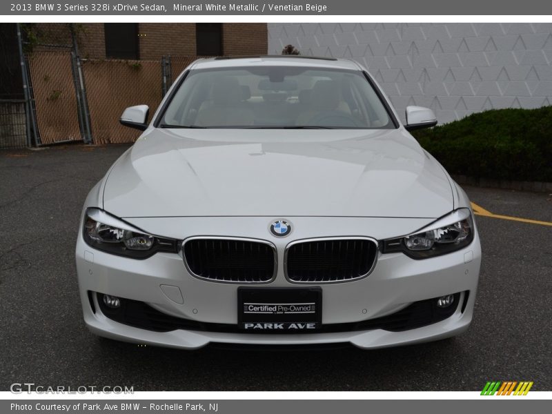 Mineral White Metallic / Venetian Beige 2013 BMW 3 Series 328i xDrive Sedan