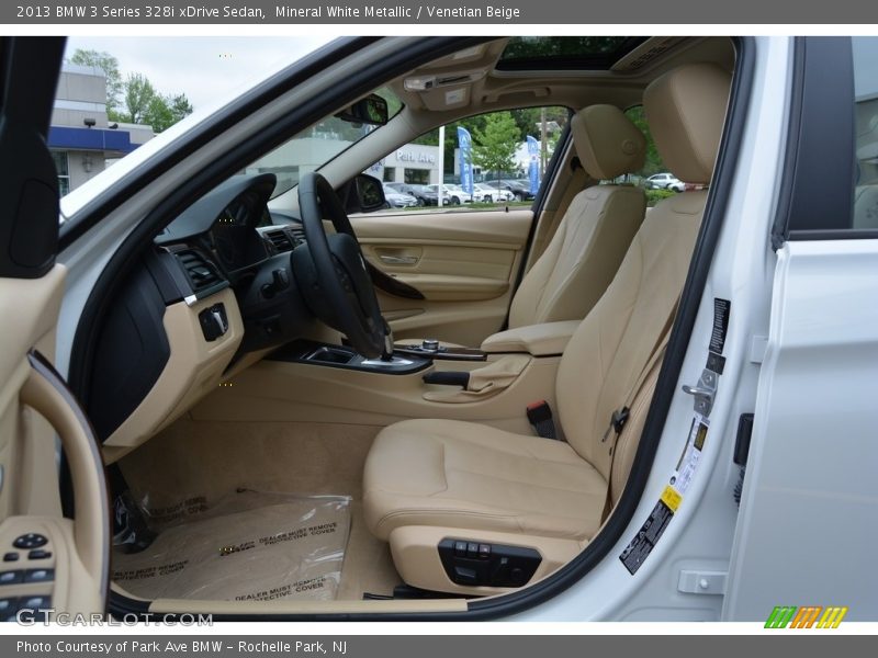 Mineral White Metallic / Venetian Beige 2013 BMW 3 Series 328i xDrive Sedan