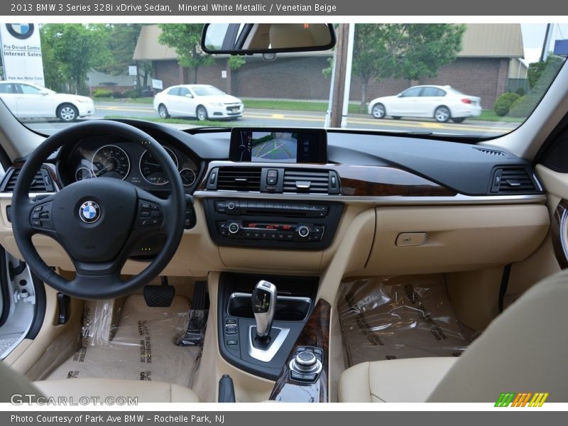 Mineral White Metallic / Venetian Beige 2013 BMW 3 Series 328i xDrive Sedan