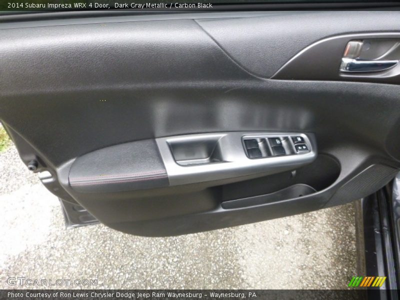 Dark Gray Metallic / Carbon Black 2014 Subaru Impreza WRX 4 Door