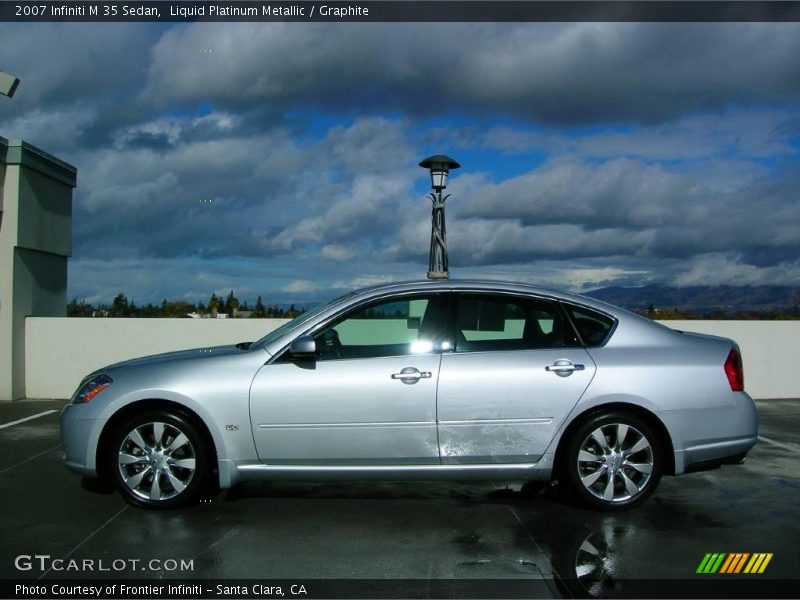 Liquid Platinum Metallic / Graphite 2007 Infiniti M 35 Sedan