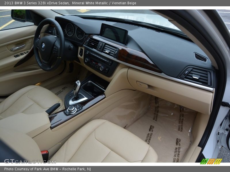 Mineral White Metallic / Venetian Beige 2013 BMW 3 Series 328i xDrive Sedan