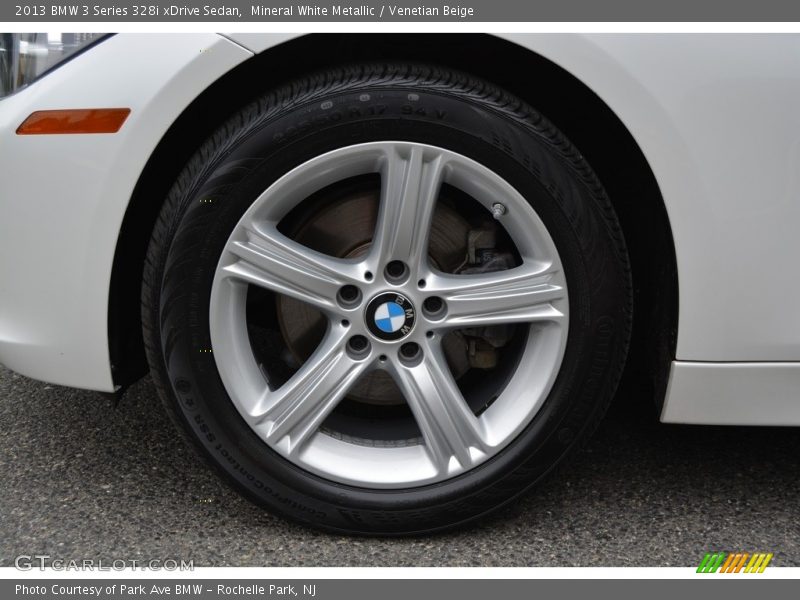 Mineral White Metallic / Venetian Beige 2013 BMW 3 Series 328i xDrive Sedan