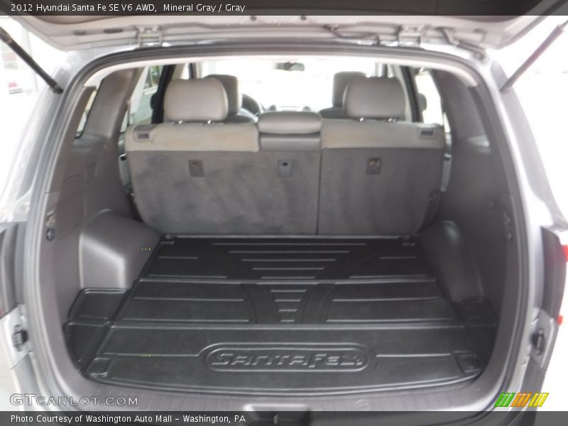 Mineral Gray / Gray 2012 Hyundai Santa Fe SE V6 AWD
