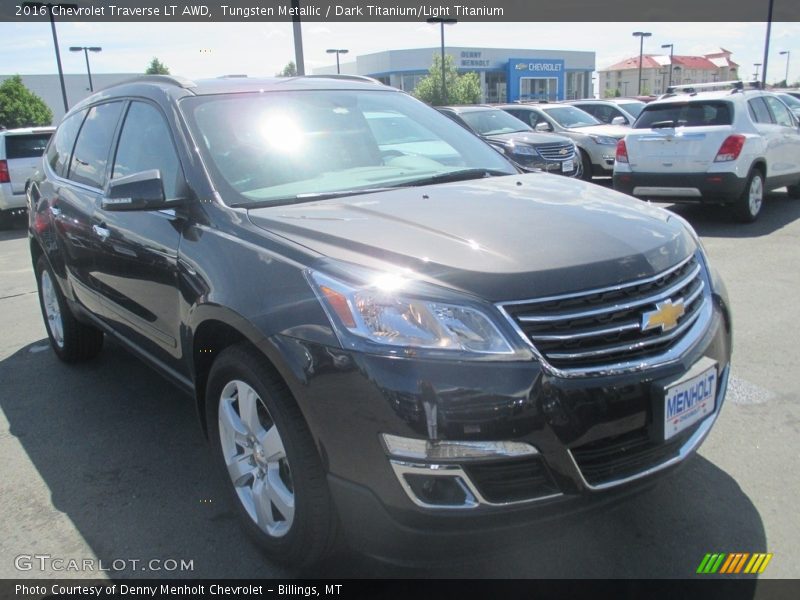 Tungsten Metallic / Dark Titanium/Light Titanium 2016 Chevrolet Traverse LT AWD