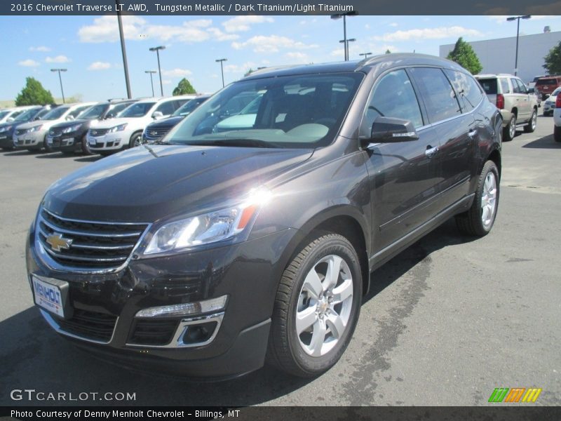 Tungsten Metallic / Dark Titanium/Light Titanium 2016 Chevrolet Traverse LT AWD