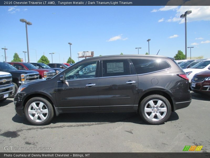 Tungsten Metallic / Dark Titanium/Light Titanium 2016 Chevrolet Traverse LT AWD
