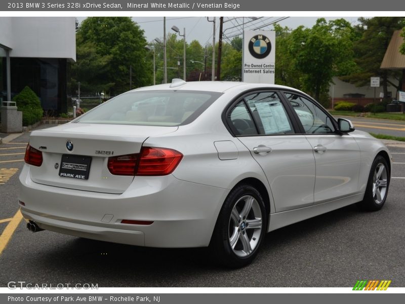 Mineral White Metallic / Venetian Beige 2013 BMW 3 Series 328i xDrive Sedan