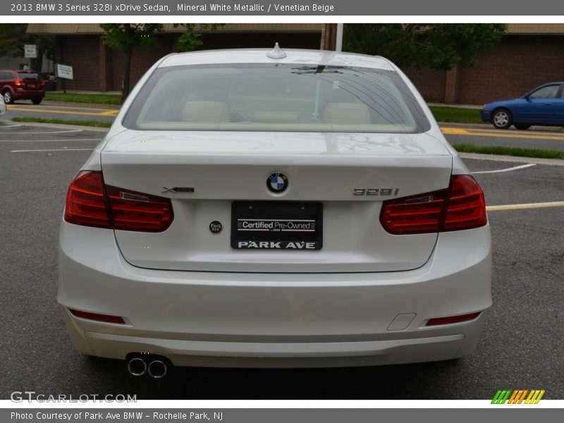 Mineral White Metallic / Venetian Beige 2013 BMW 3 Series 328i xDrive Sedan
