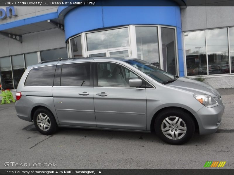 Ocean Mist Metallic / Gray 2007 Honda Odyssey EX