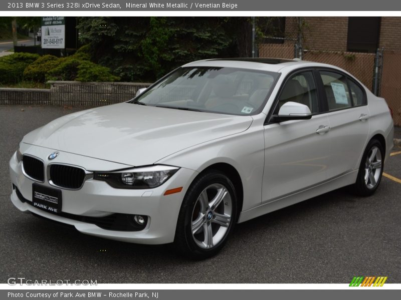Mineral White Metallic / Venetian Beige 2013 BMW 3 Series 328i xDrive Sedan