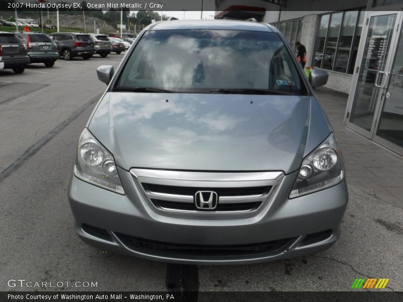 Ocean Mist Metallic / Gray 2007 Honda Odyssey EX