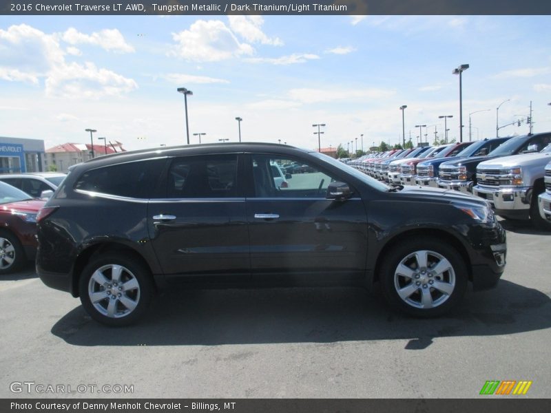 Tungsten Metallic / Dark Titanium/Light Titanium 2016 Chevrolet Traverse LT AWD