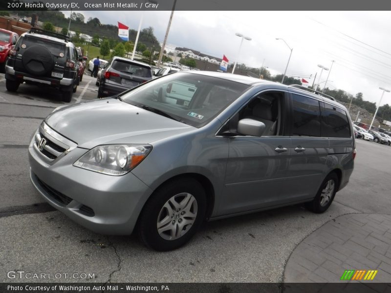 Ocean Mist Metallic / Gray 2007 Honda Odyssey EX