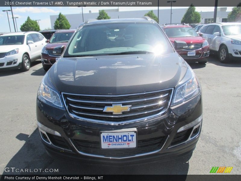 Tungsten Metallic / Dark Titanium/Light Titanium 2016 Chevrolet Traverse LT AWD