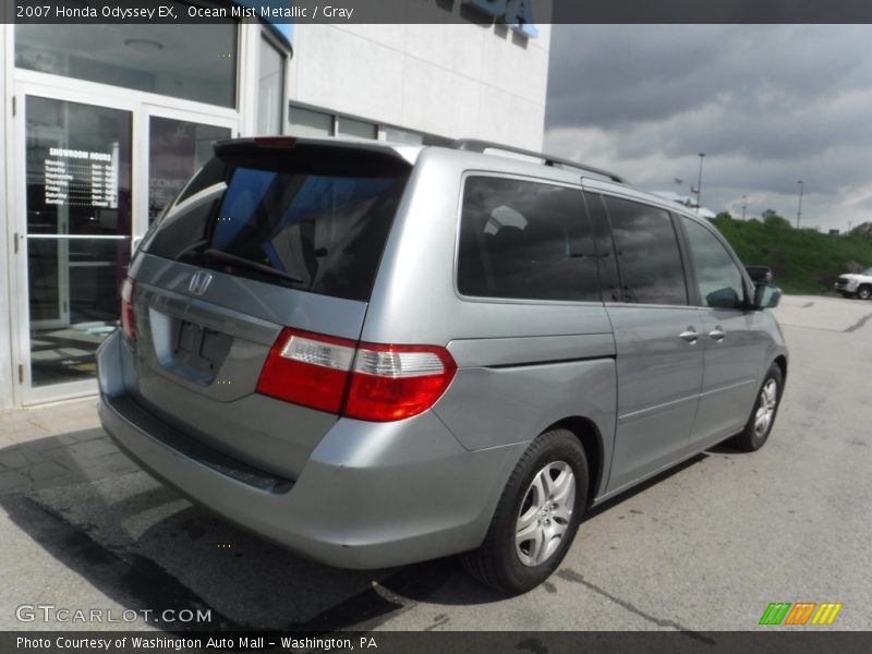 Ocean Mist Metallic / Gray 2007 Honda Odyssey EX