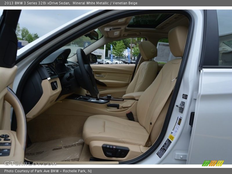 Mineral White Metallic / Venetian Beige 2013 BMW 3 Series 328i xDrive Sedan