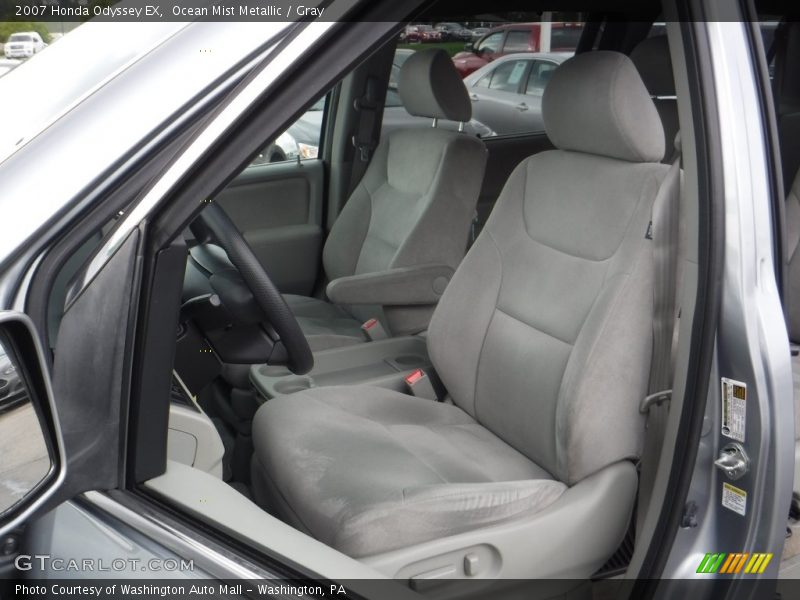 Ocean Mist Metallic / Gray 2007 Honda Odyssey EX