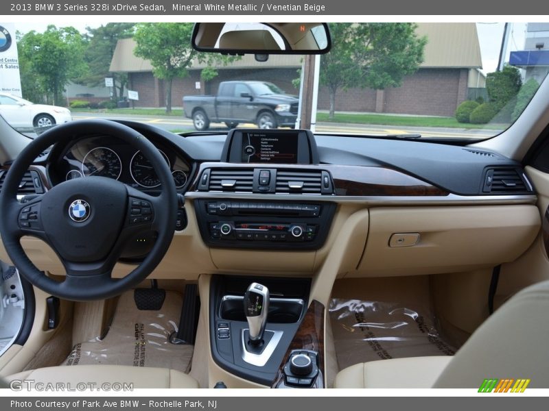 Mineral White Metallic / Venetian Beige 2013 BMW 3 Series 328i xDrive Sedan