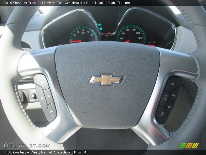 Tungsten Metallic / Dark Titanium/Light Titanium 2016 Chevrolet Traverse LT AWD