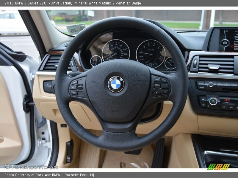 Mineral White Metallic / Venetian Beige 2013 BMW 3 Series 328i xDrive Sedan