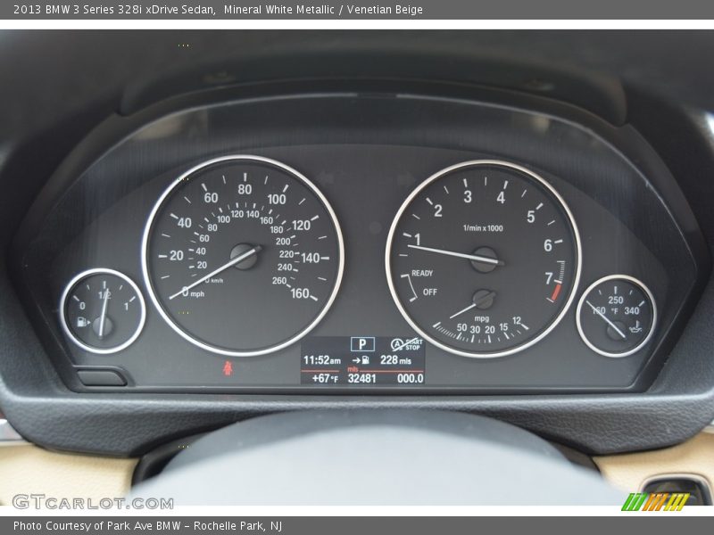 Mineral White Metallic / Venetian Beige 2013 BMW 3 Series 328i xDrive Sedan
