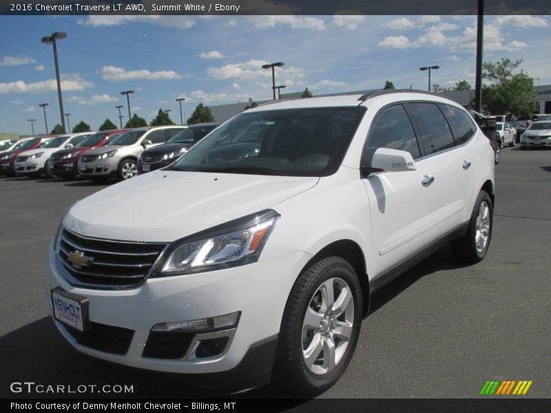 Summit White / Ebony 2016 Chevrolet Traverse LT AWD