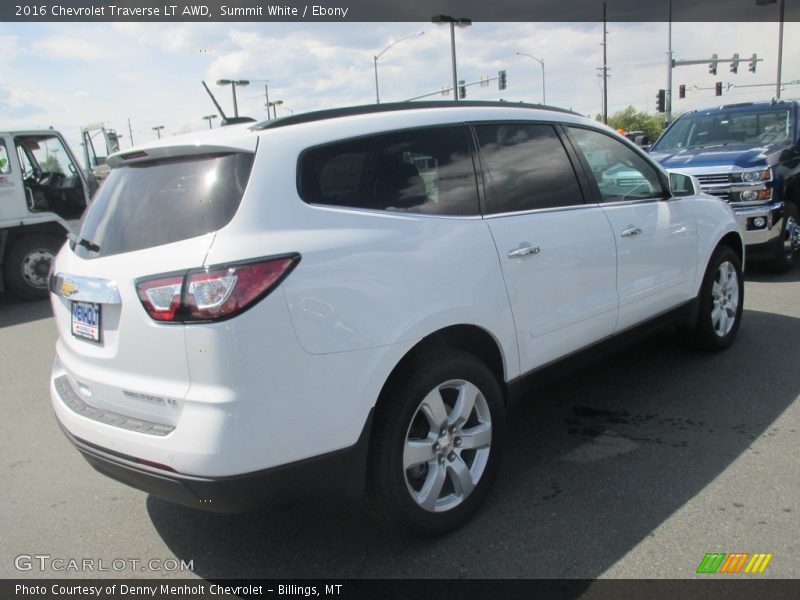 Summit White / Ebony 2016 Chevrolet Traverse LT AWD