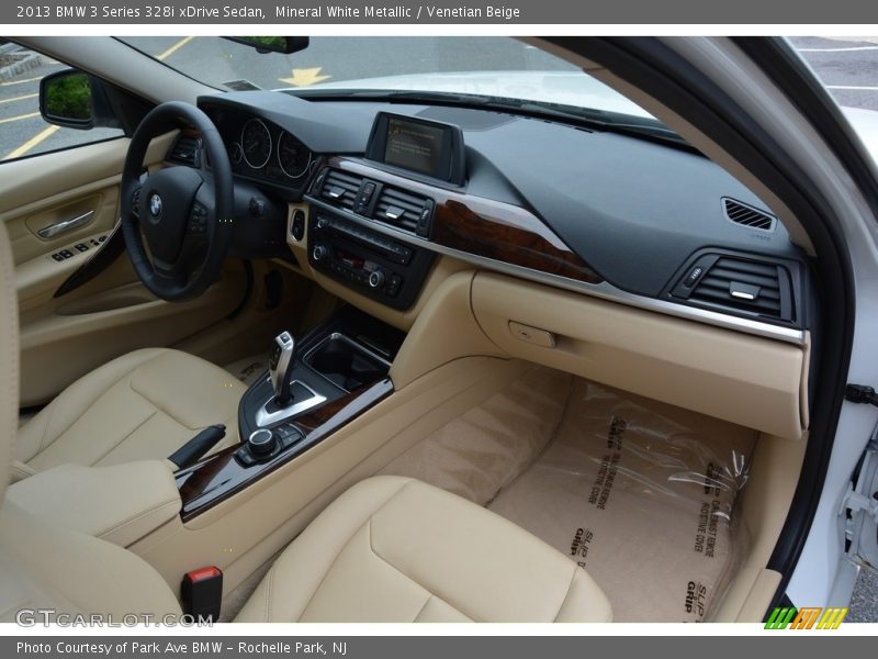 Mineral White Metallic / Venetian Beige 2013 BMW 3 Series 328i xDrive Sedan