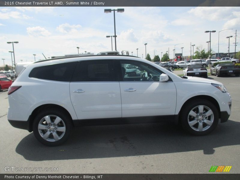 Summit White / Ebony 2016 Chevrolet Traverse LT AWD