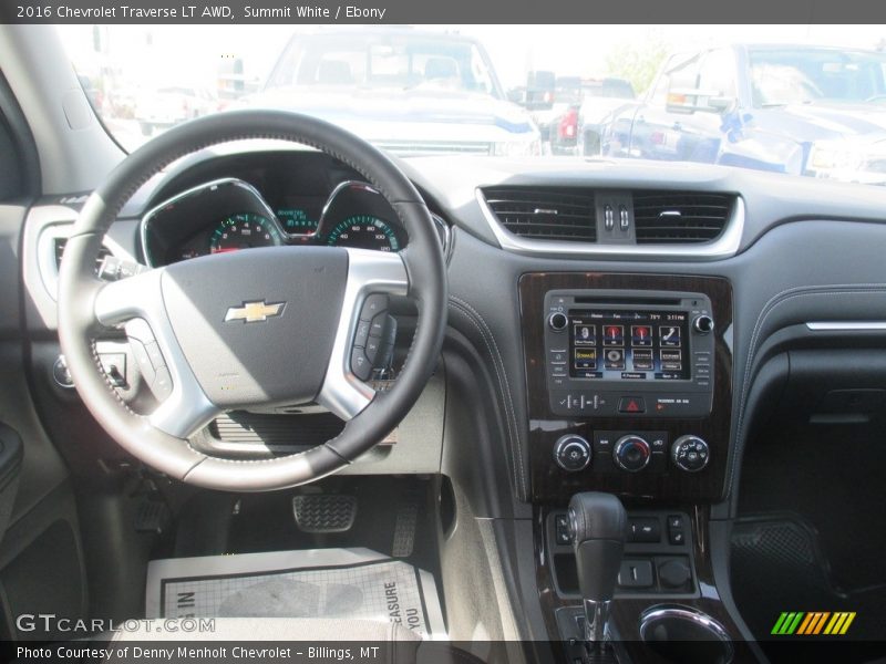 Summit White / Ebony 2016 Chevrolet Traverse LT AWD