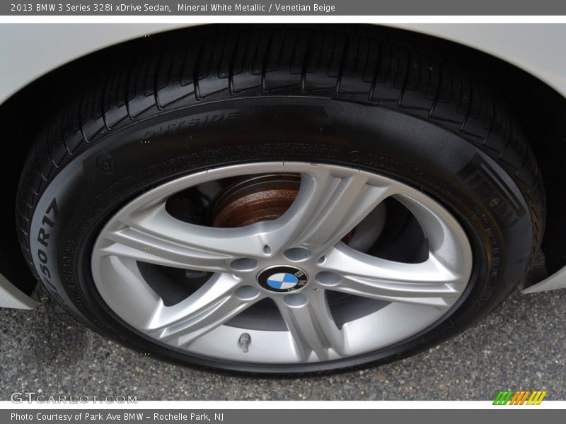 Mineral White Metallic / Venetian Beige 2013 BMW 3 Series 328i xDrive Sedan