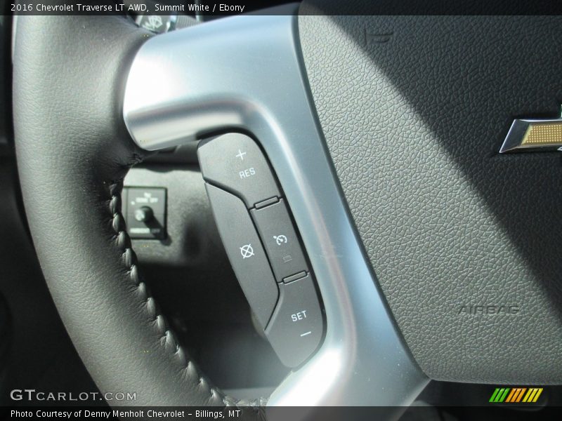 Summit White / Ebony 2016 Chevrolet Traverse LT AWD