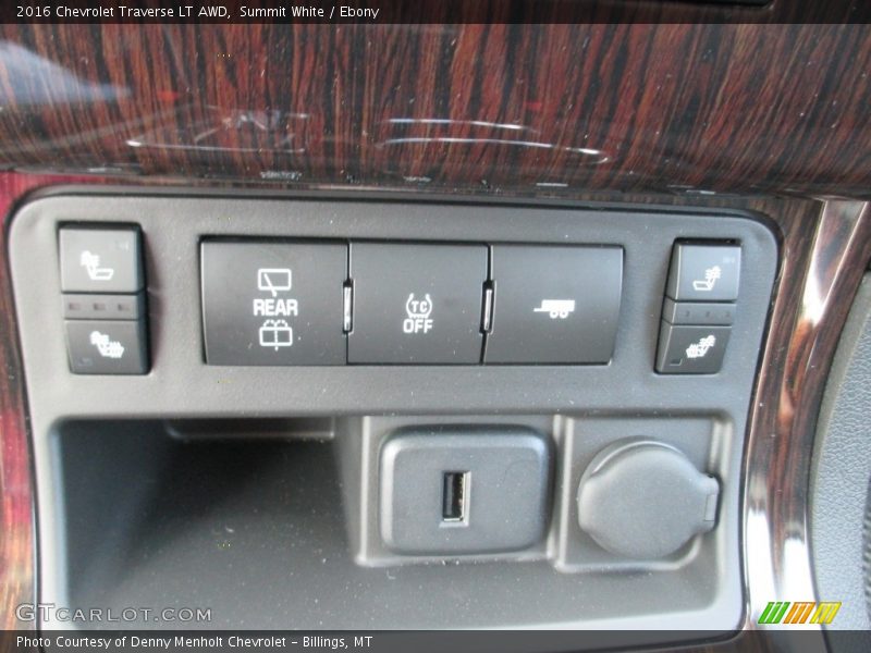 Summit White / Ebony 2016 Chevrolet Traverse LT AWD