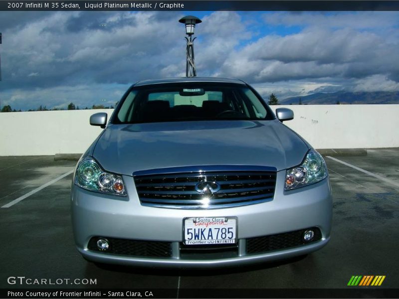 Liquid Platinum Metallic / Graphite 2007 Infiniti M 35 Sedan