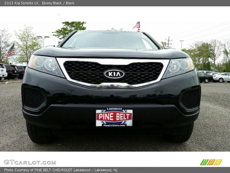 Ebony Black / Black 2013 Kia Sorento LX