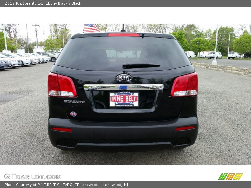 Ebony Black / Black 2013 Kia Sorento LX