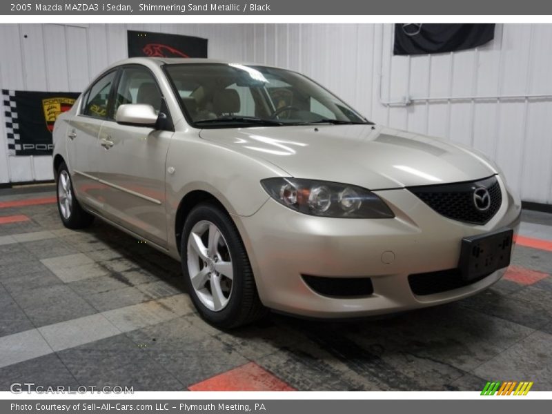 Shimmering Sand Metallic / Black 2005 Mazda MAZDA3 i Sedan